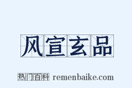 风宣玄品是什么意思的图片